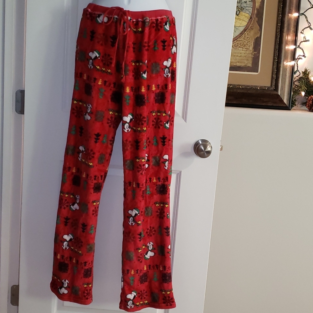 Red pajama bottoms